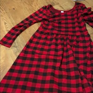Old navy long sleeve buffalo plaid midi dress